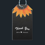 Étiquettes-cadeau Chalkboard Sunflower Rustic Country Fête des marié<br><div class="desc">Customisez cependant.Objets correspondants disponibles.</div>