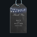 Étiquettes-cadeau Chalkboard with lights thank you gift tag<br><div class="desc">Chalkboard with lights GIFT TAG</div>