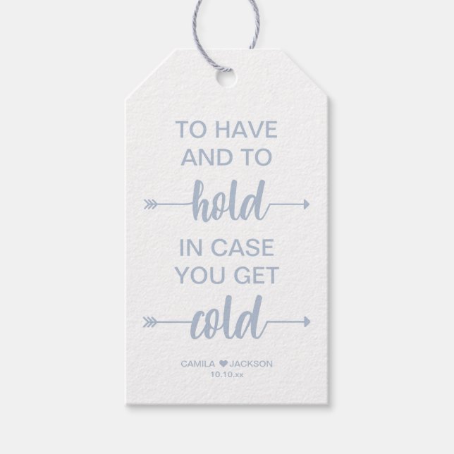 Étiquettes-cadeau Chambre de mariage d'hiver (Devant)