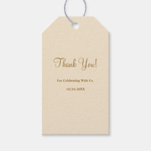 Étiquettes-cadeau Champagne Simple Mariage Tags cadeaux