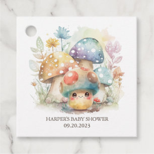 Étiquettes Cadeau Champignons Whimsical