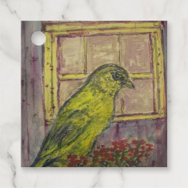Étiquettes Cadeau Chanson d'oiseau (Devant)