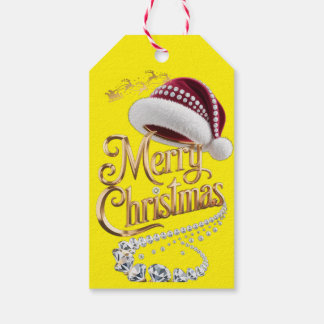 Étiquettes-cadeau Chapeau de Noël mignon