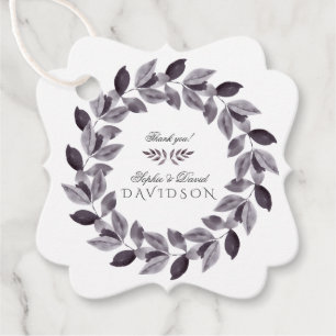 Étiquettes Cadeau Charmant Mariage de  de serrure d'encre d'aquarell