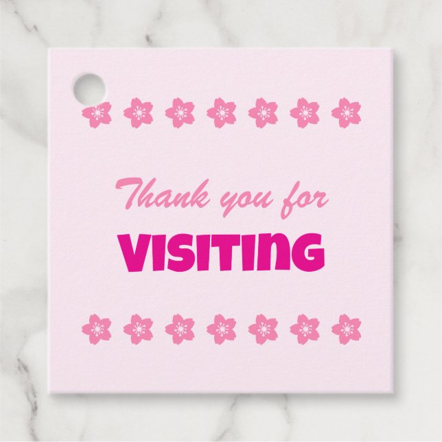 Étiquettes Cadeau Charming Sakura Bunny (Devant)