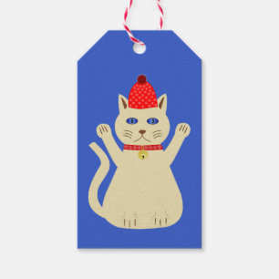 Étiquettes-cadeau Chat de Noël sur mesure