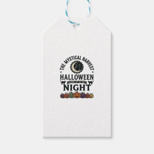 Étiquettes-cadeau Chat d'Halloween Chats noirs Citrouilles Vintage D