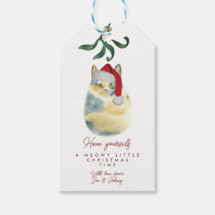 Étiquettes-cadeau Chat Meowy Petite marque cadeau de Noël