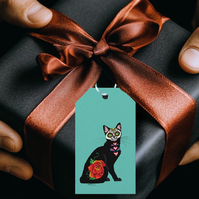 Étiquettes-cadeau Chat noir de Sugar (Créateur téléchargé)
