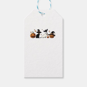Étiquettes-cadeau Chat noir Halloween Citrouille Boo Ghost sorcier É