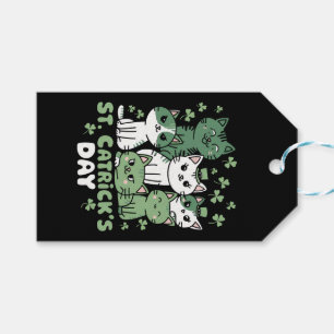 Étiquettes-cadeau Chat St Patrick's Day Drôle Catrick's Day
