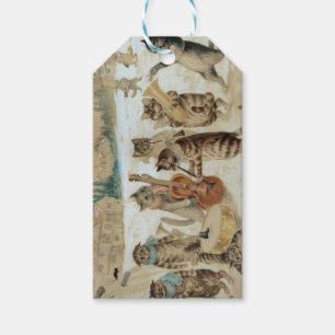 Étiquettes-cadeau Chats Carol Chant de Louis Wain
