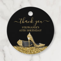 Chaussure à talon élevé Merci Or Noir Anniversaire