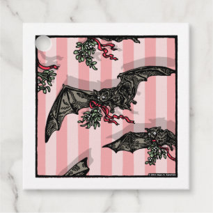 Étiquettes Cadeau Chauves-souris - Tags cadeaux Pop Goth Holiday