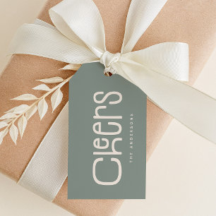 Étiquettes-cadeau Cheers Personnalisé Moderne