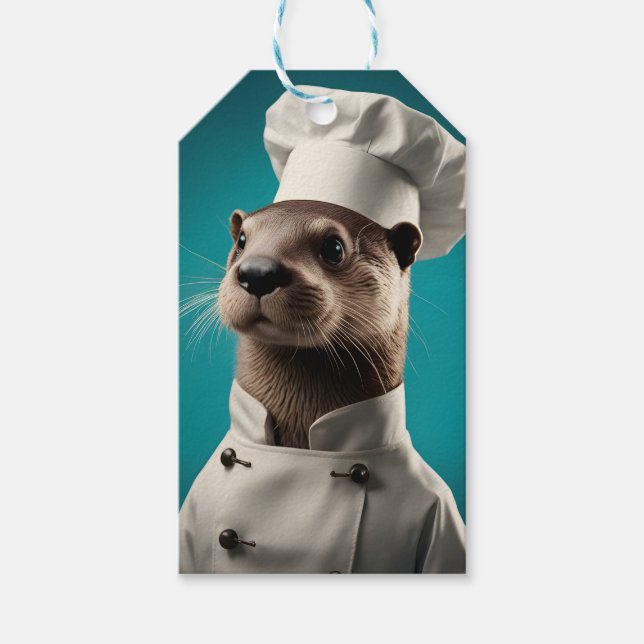 Étiquettes-cadeau Chef Otter (Devant)