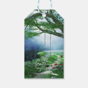 ÉTIQUETTES-CADEAU CHEMIN VERS FOREVER WOODLAND STREAM FAVOR BALISES