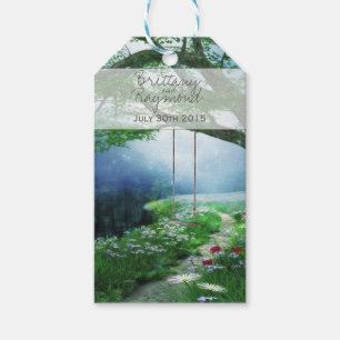 ÉTIQUETTES-CADEAU CHEMIN VERS FOREVER WOODLAND STREAM FAVOR BALISES