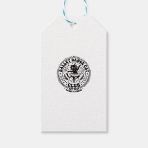Étiquettes-cadeau Chemise d'amour de chat de danse de ballet - Danse