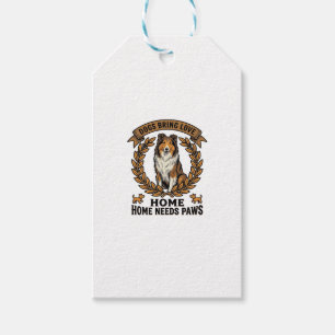 Étiquettes-cadeau Chemise d'amour de chien Gravure vintage conceptio