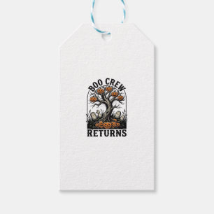 Étiquettes-cadeau Chemise d'arbre d'Halloween Graphique de citrouill