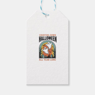 Étiquettes-cadeau Chemise de compte à rebours d'Halloween Graphique 