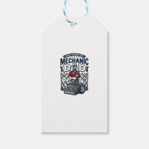 Étiquettes-cadeau Chemise de Mécanicien de la Fête des Pères Papa Dr