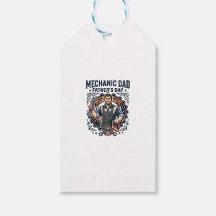Étiquettes-cadeau Chemise de Mécanicien de la Fête des Pères Papa Dr
