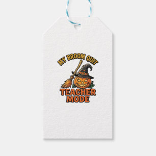 Étiquettes-cadeau Chemise de professeur Halloween drôle conception d