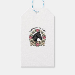 Étiquettes-cadeau Chemise Fleurie Vintage de la Journée du Derby de