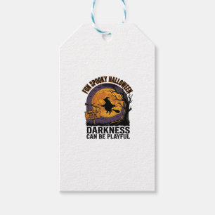 Étiquettes-cadeau Chemise Halloween Darkness Design Lune Sorcière Vi