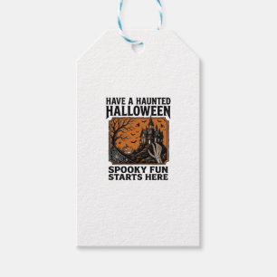 Étiquettes-cadeau Chemise Halloween ensorcelée Conception de fête vi