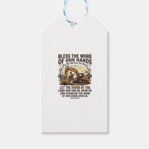 Étiquettes-cadeau Chemise Jésus Mécanicien Diesel Équipement Lourd F