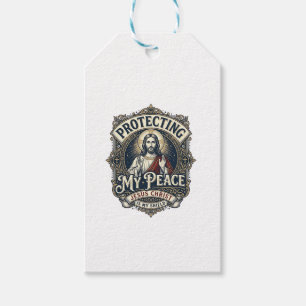 Étiquettes-cadeau Chemise Jésus Respect de soi Limites Foi