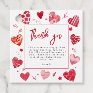 Étiquettes Cadeau Chéri(e) Merci