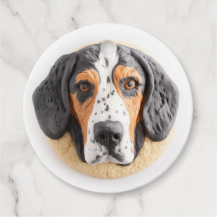 Étiquettes Cadeau Chien Bluetick Coonhound Inspiré 3D