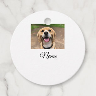 Étiquettes Cadeau Chien chat photo ajouter le nom de l'animal de com