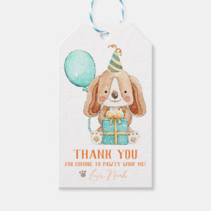 Étiquettes-cadeau Chien chiot Anniversaire Fête Favoriser Cadeau Tag