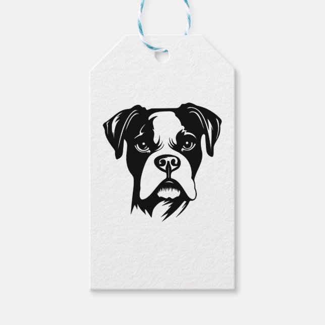 Étiquettes-cadeau Chien de boîte (Devant)