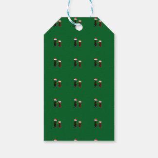 Étiquettes-cadeau chien de fête