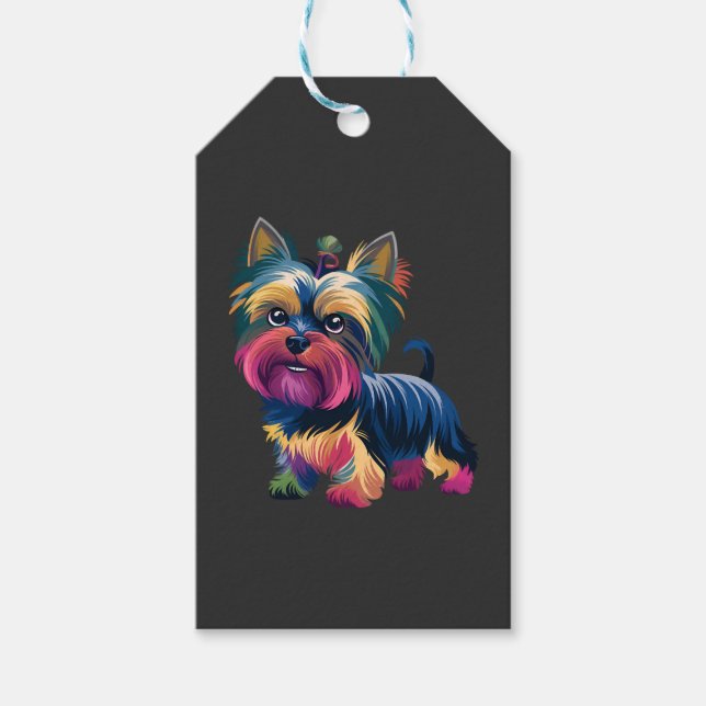 Étiquettes-cadeau Chien de Graffiti Urbain (Devant)