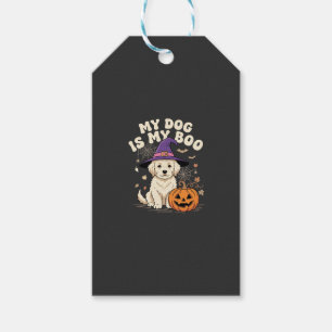 Étiquettes-cadeau Chien d'Halloween Mon chien est mon amour