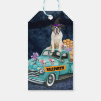Chien Saint-Bernard Halloween Camion Nuit Effrayan