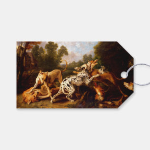 Étiquettes-cadeau Chiens combattant (par Frans Snyders)