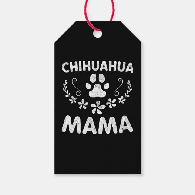 Étiquettes-cadeau Chihuahua Mama (Devant)
