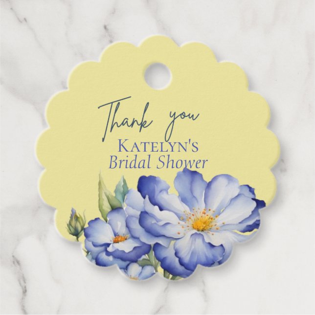 Étiquettes Cadeau Chinoiserie moderne élégant Floral High Heel (Devant)