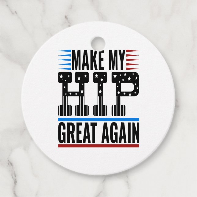 Étiquettes Cadeau Chirurgie de hanche (Devant)