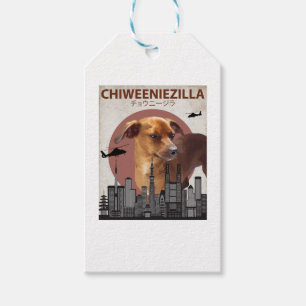Étiquettes-cadeau Chiweeniezilla Funny Chiweenie T-Shirt Amoureux de