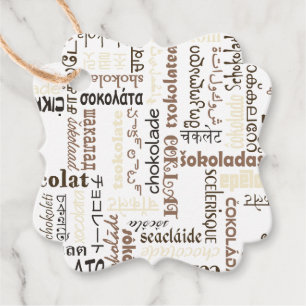 Étiquettes Cadeau Chocolat
