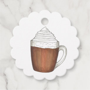 Étiquettes Cadeau Chocolat De cacao Chaud Fait Maison Fabriqué Avec